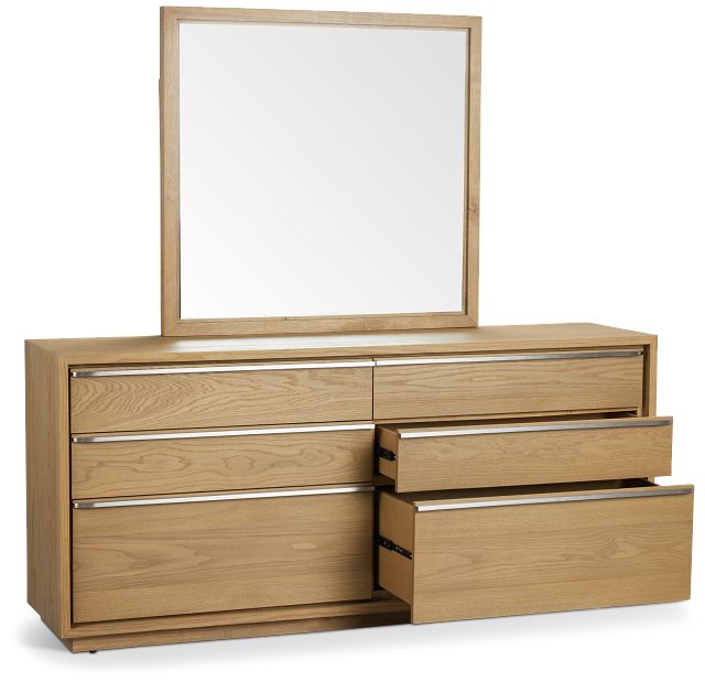 Haven Light Tone Dresser & Mirror