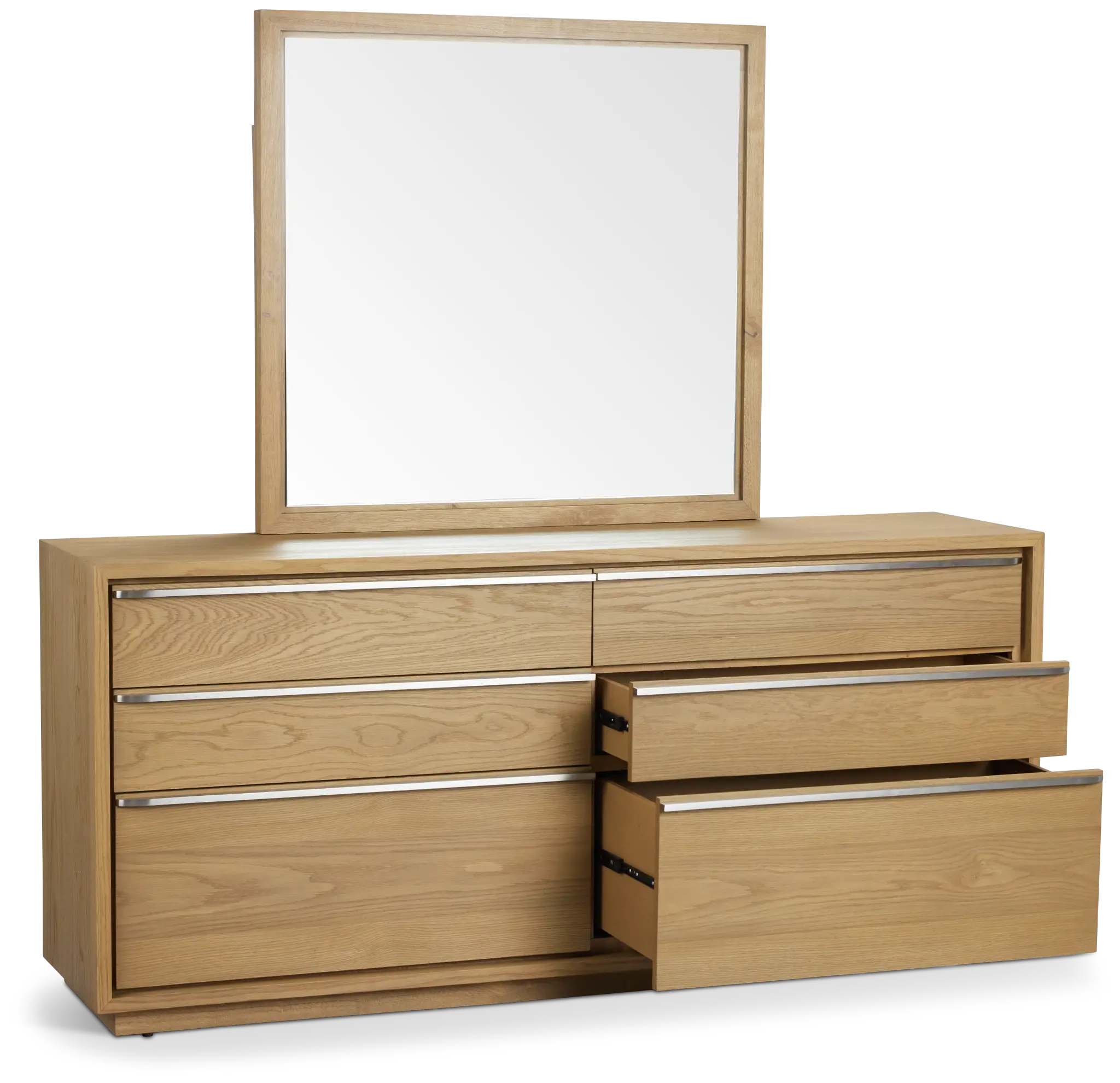 Haven Light Tone Dresser & Mirror Haven Light Tone Dresser & Mirror