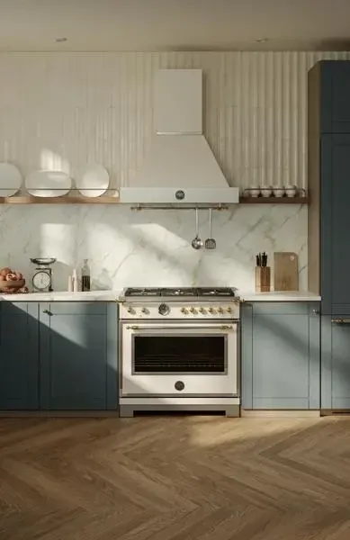 Bertazzoni Heritage Series White 36" Gas Range