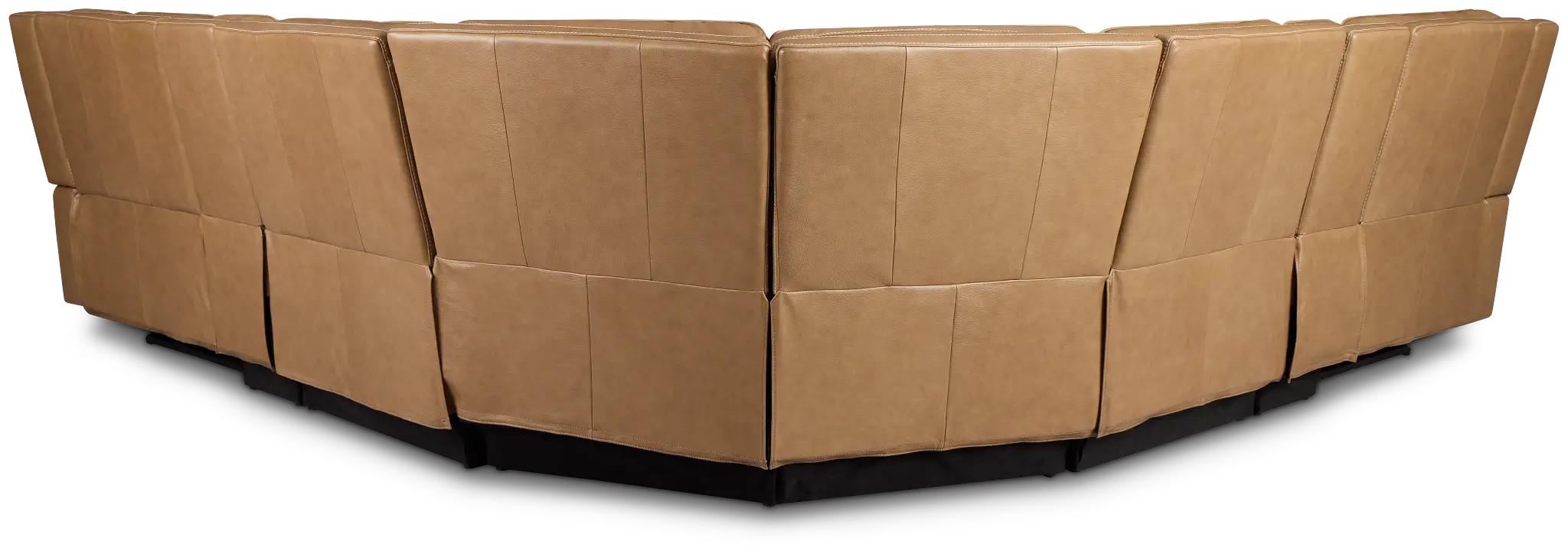 Jasper Light Brown Leather Large Dual Power Reclining Two-arm Sectional Jasper Light Brown Leather Large Dual Power Reclining Two-arm Sectional