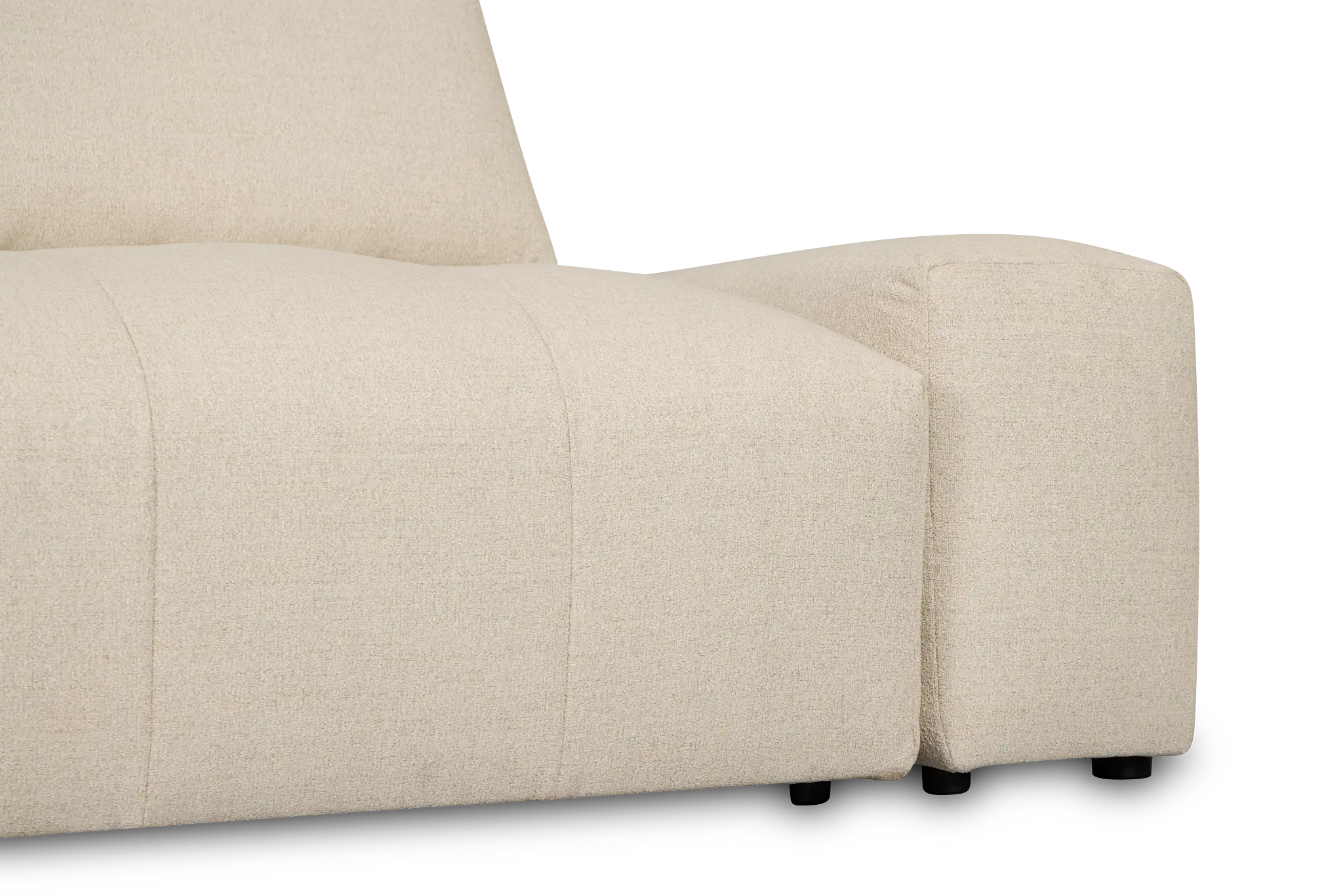 Remi Light Beige Fabric 2-piece Modular Sofa Remi Light Beige Fabric 2-piece Modular Sofa