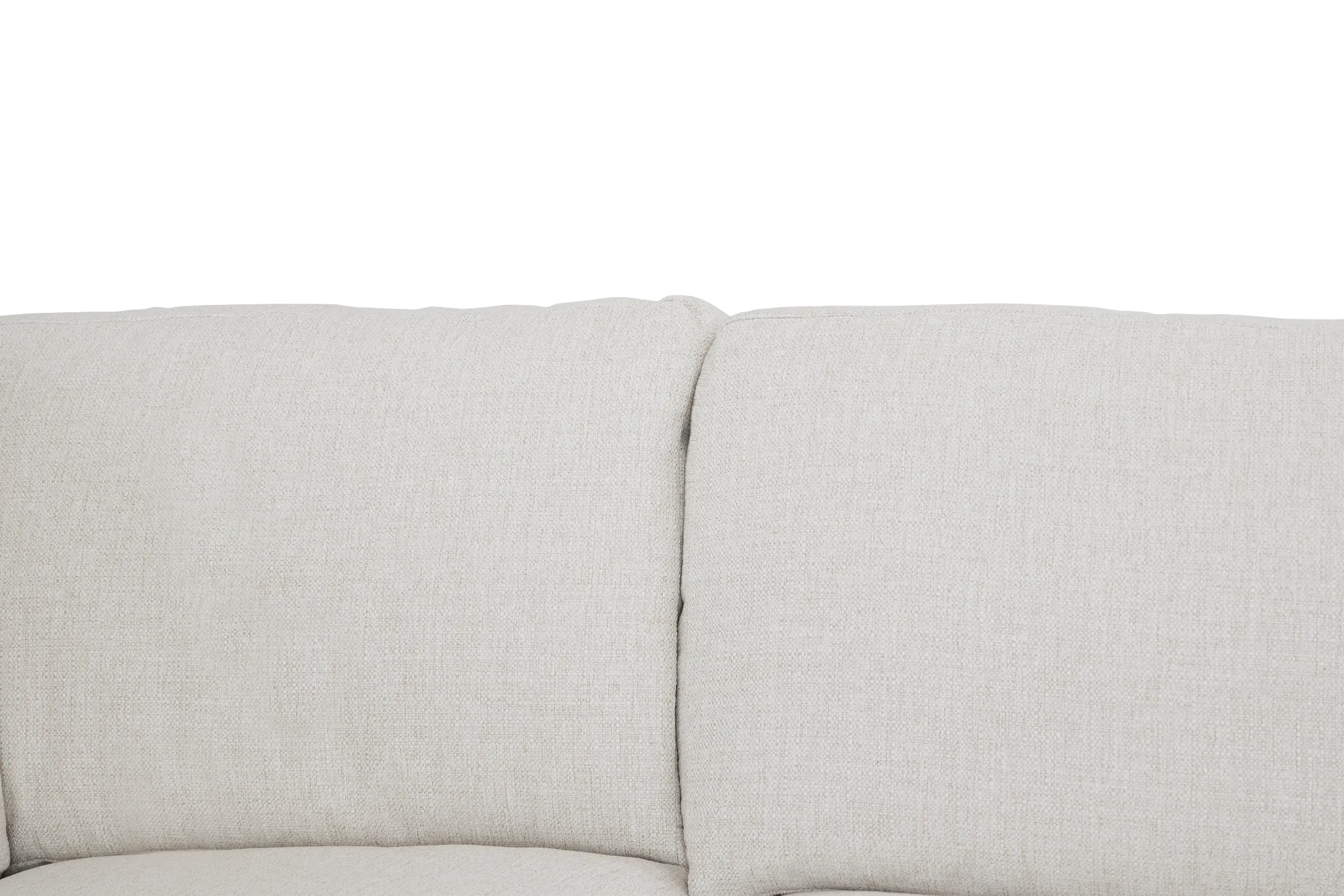 Veronica White Down Small Right Chaise Sectional