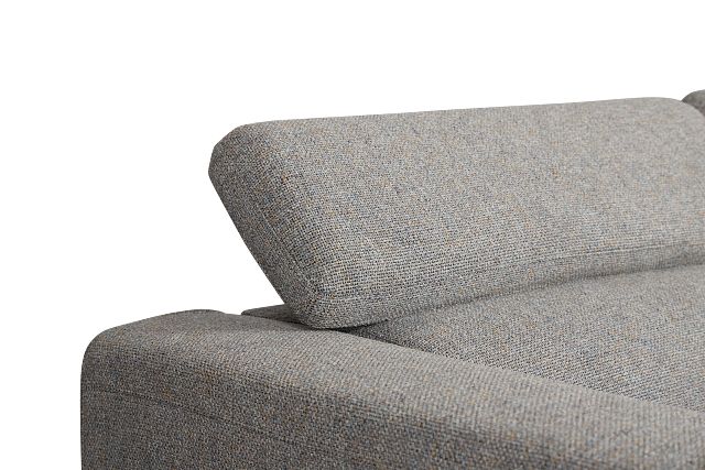 Alina Dark Gray Fabric Right Chaise Sectional