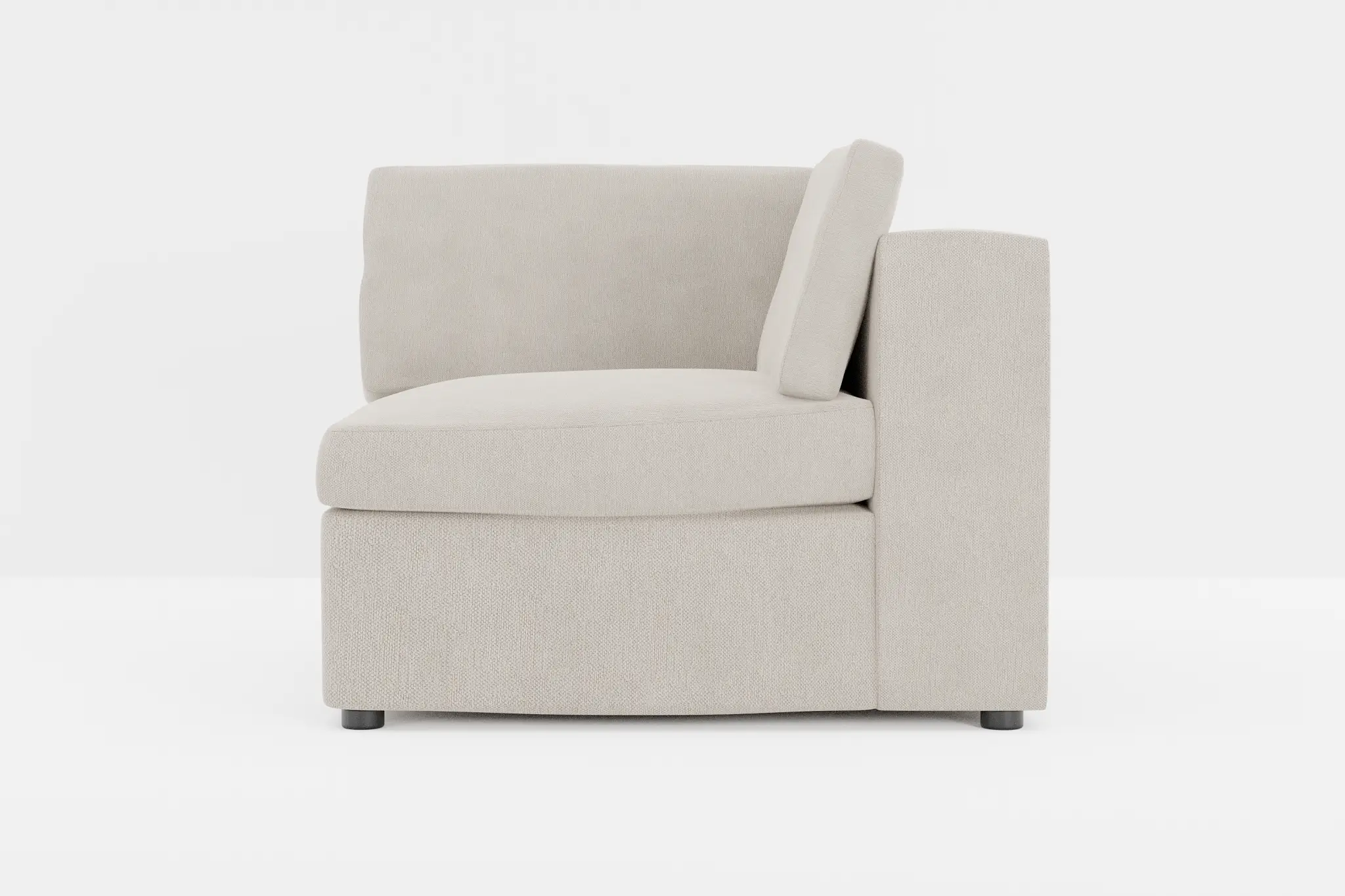 Destin Revenue Beige Fabric Corner Chair Destin Revenue Beige Fabric Corner Chair