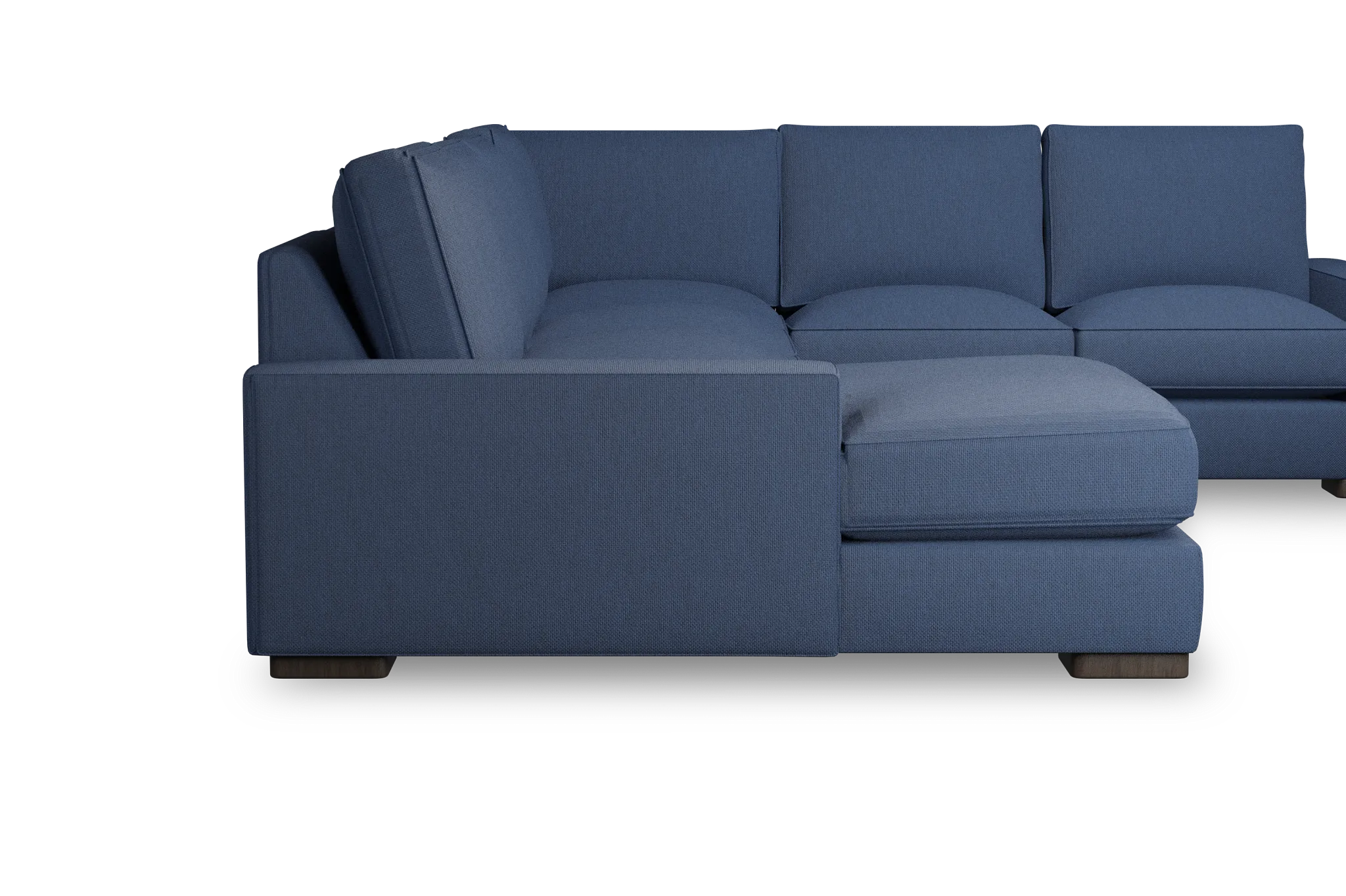 Edgewater Revenue Dark Blue Medium Left Chaise Sectional