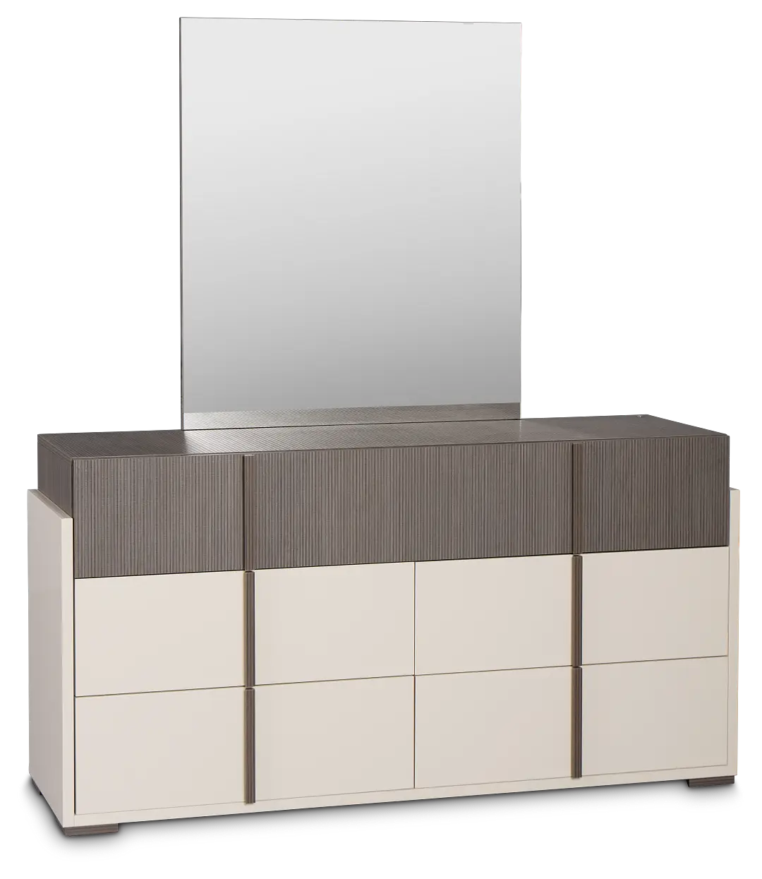 Sienna Two-tone Dresser & Mirror Sienna Two-tone Dresser & Mirror