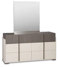 Sienna Two-tone Dresser & Mirror