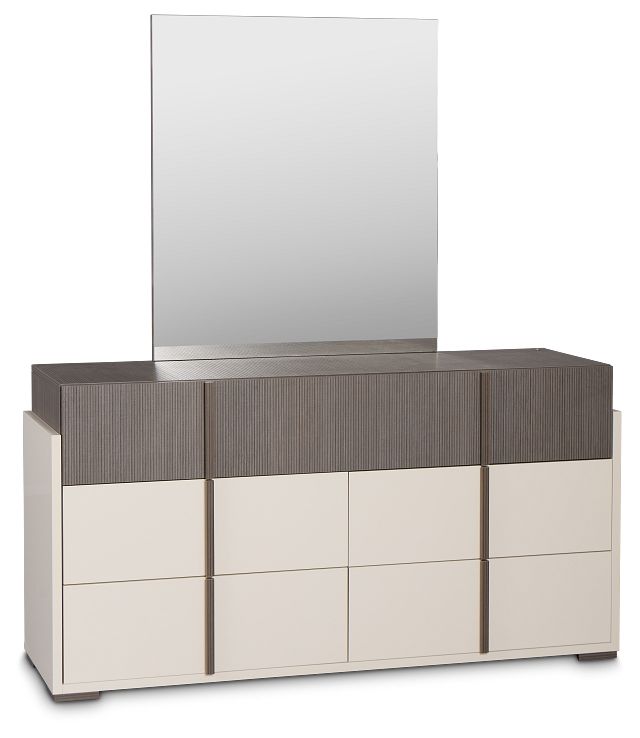 Sienna Two-tone Dresser & Mirror