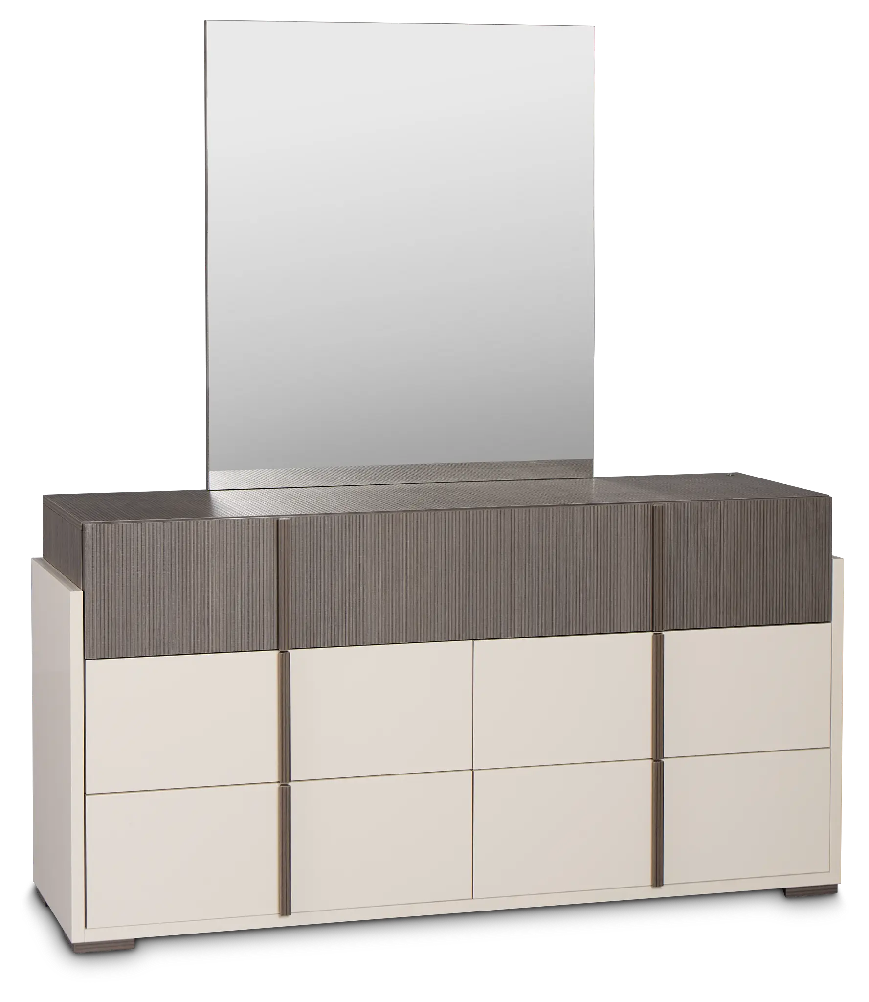 Sienna Two-tone Dresser & Mirror Sienna Two-tone Dresser & Mirror