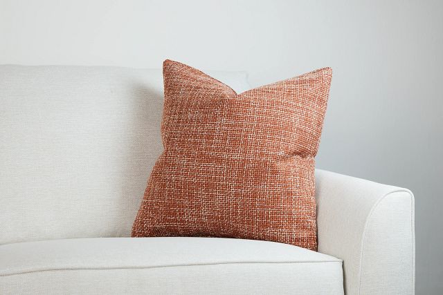 Sutton Orange 22" Accent Pillow