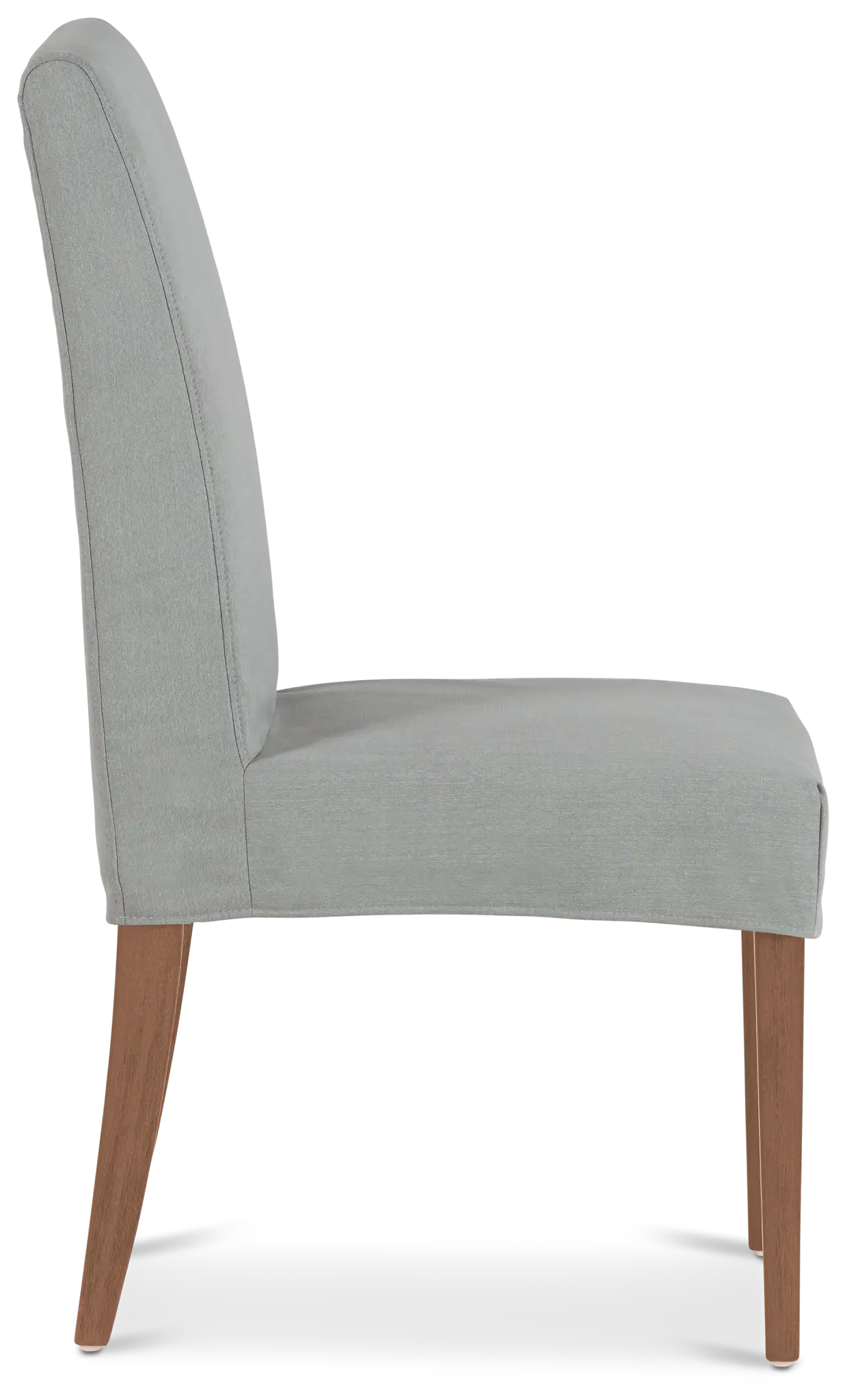 Destination Light Gray Short Slipcover Chair With Light Tone Leg Destination Light Gray Short Slipcover Chair With Light Tone Leg