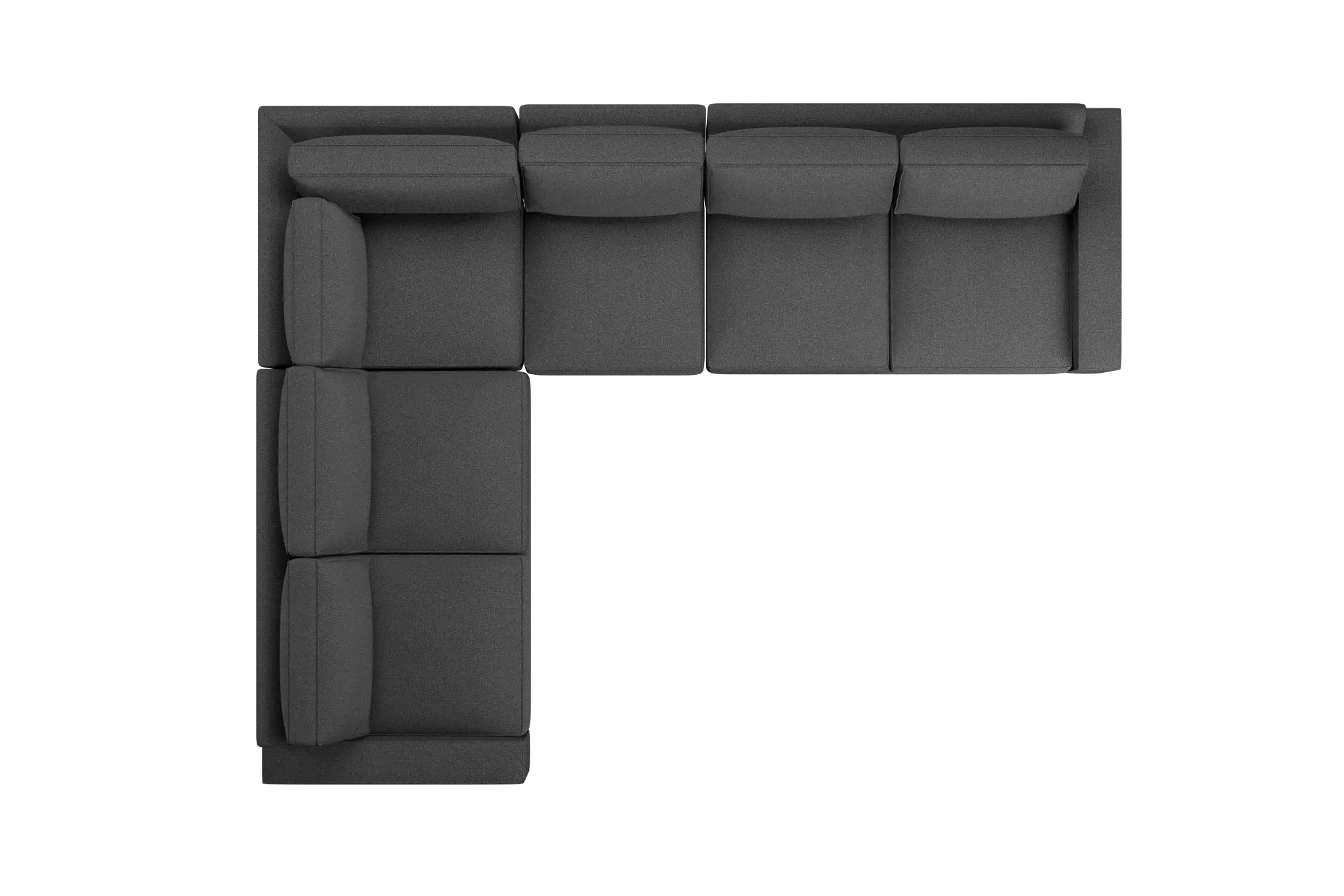Edgewater Delray Dark Gray Medium Two-arm Sectional Edgewater Delray Dark Gray Medium Two-arm Sectional