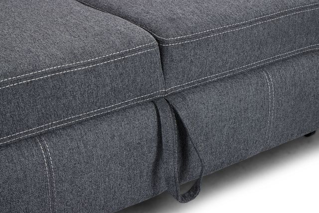 Callum Dark Gray Fabric Small Left Power Chaise Sleeper Sectional