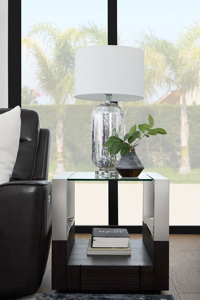 Remus Dark Tone Square End Table
