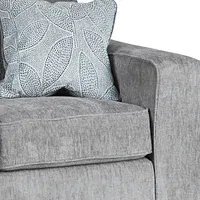 Altari Light Gray Micro Loveseat