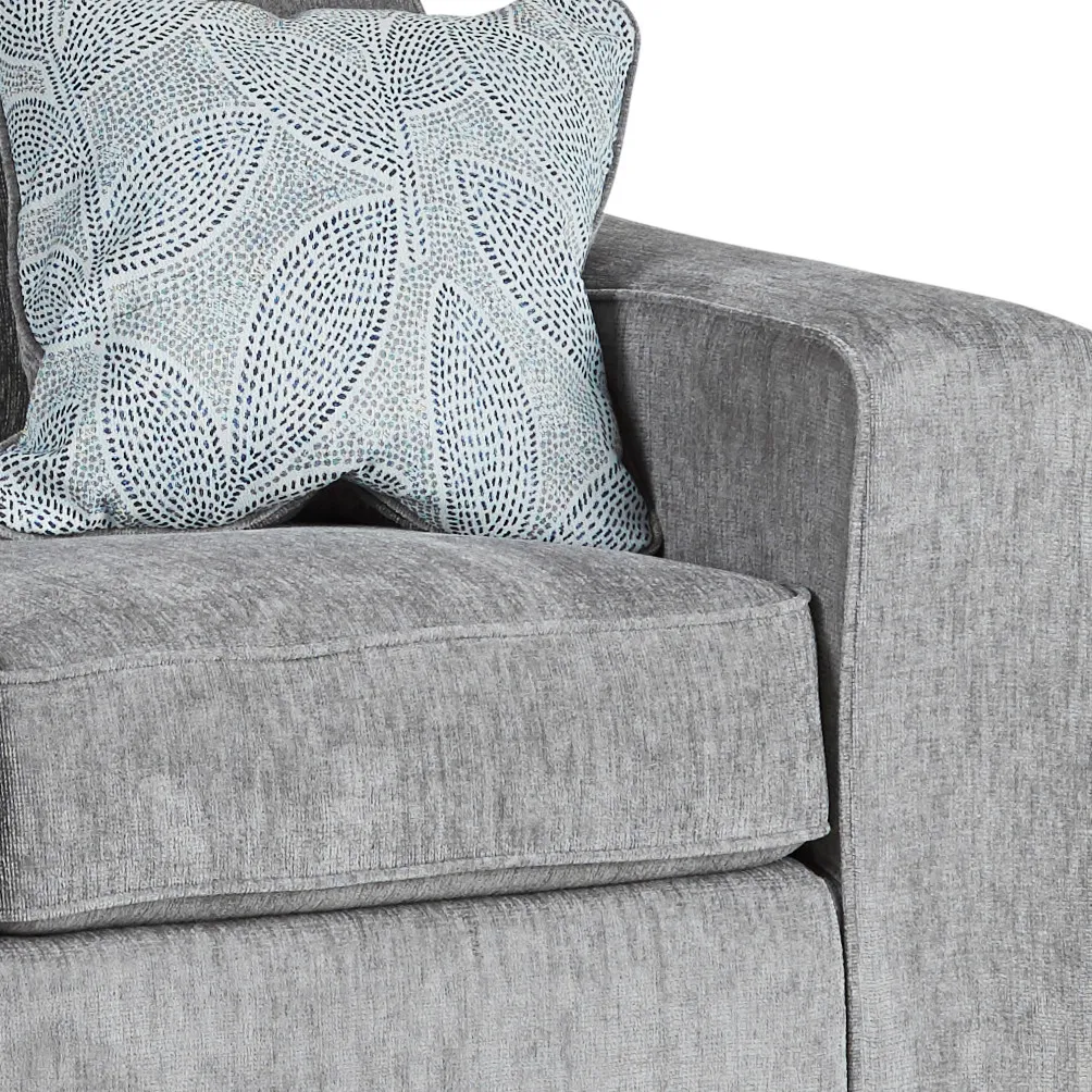 Altari Light Gray Micro Loveseat