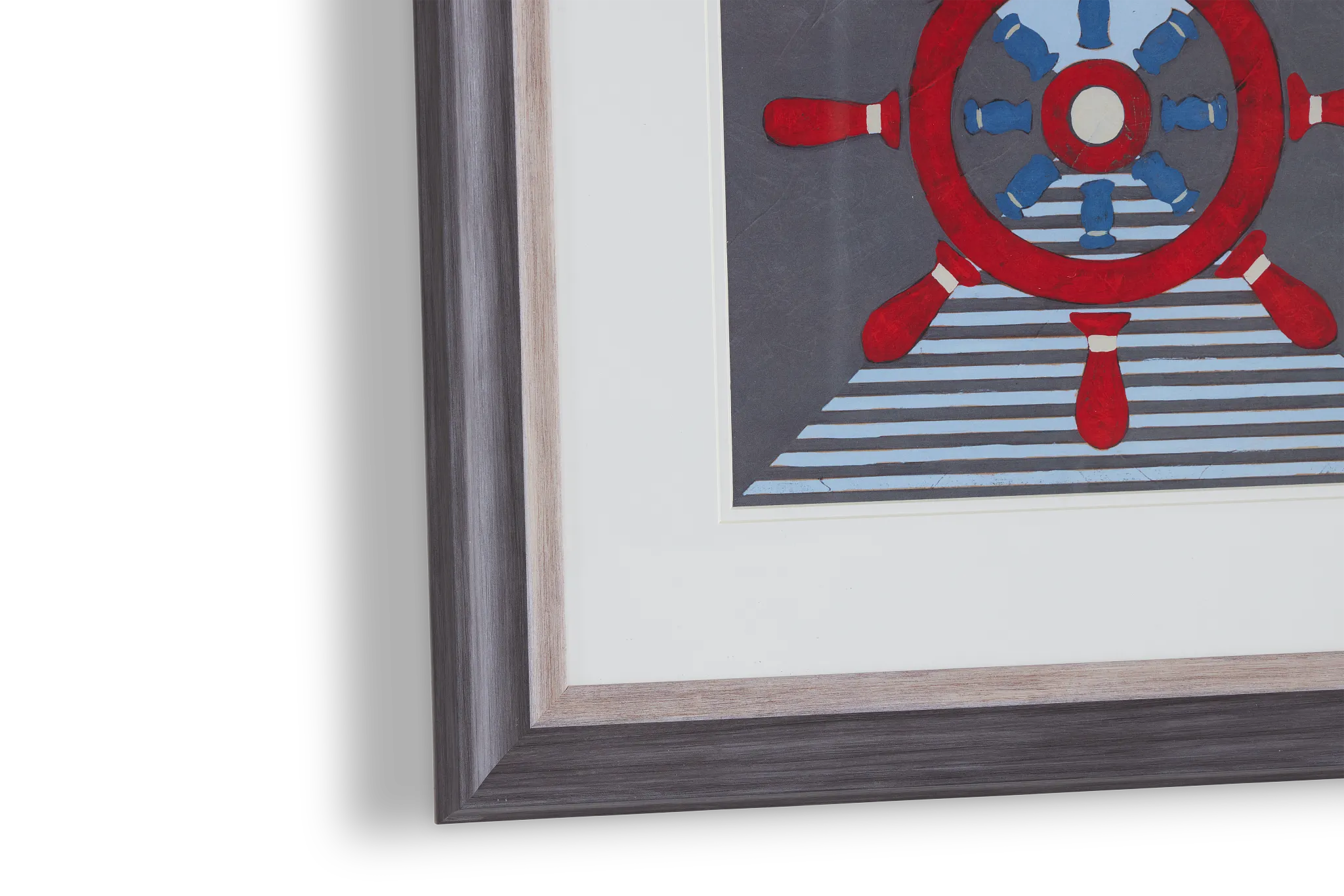 Helm Red Framed Wall Art