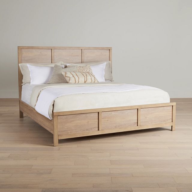 Layton Light Tone Panel Bed