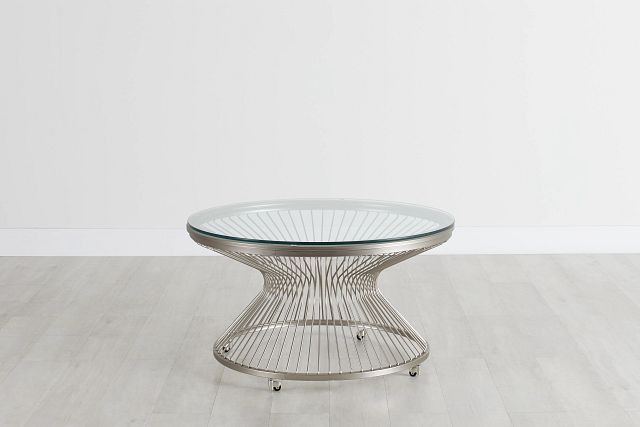 Munich Silver Glass Round Coffee Table (0)