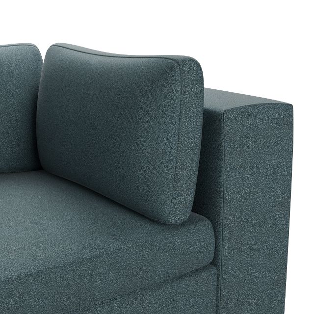 Destin Sutton Blue Fabric 6-piece Modular Sectional