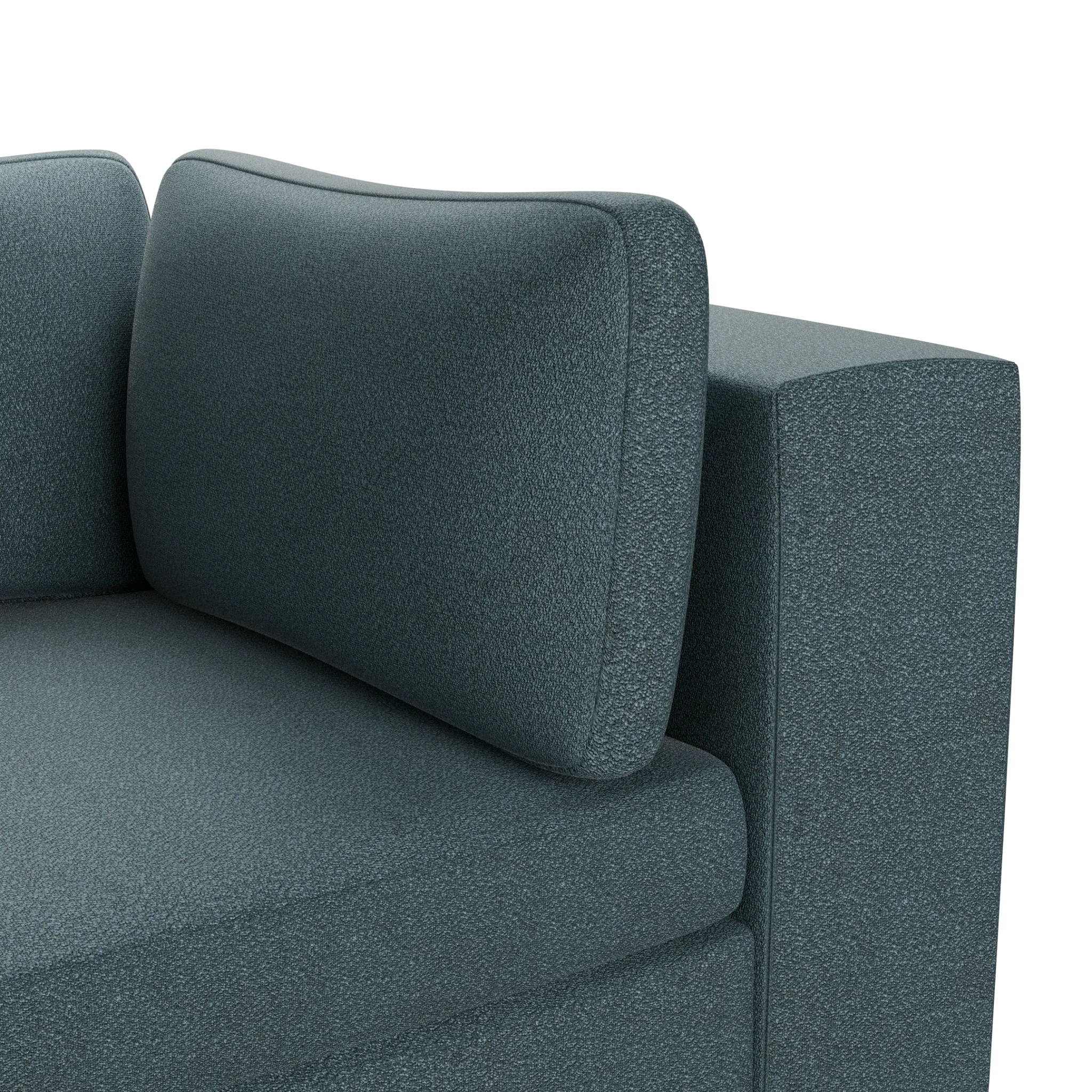 Destin Sutton Blue Fabric 6-piece Modular Sectional