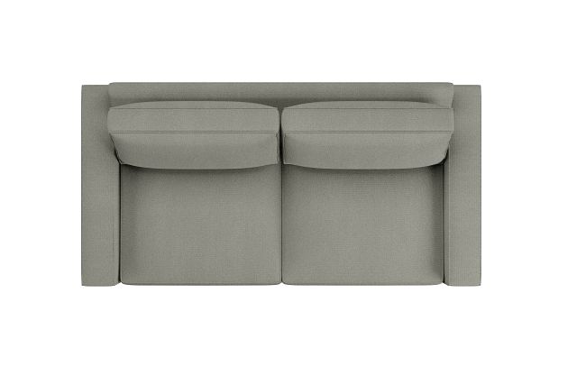 Edgewater Delray Pewter 84" Sofa W/ 2 Cushions