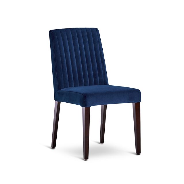 Fraser Dark Blue Velvet Upholstered Side Chair (0)