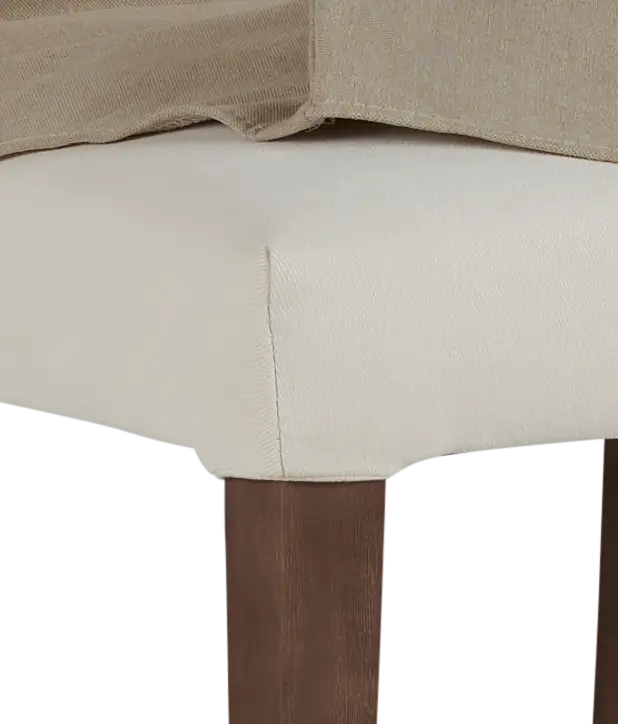 Destination Beige Short Slipcover Chair With Medium-tone Leg Destination Beige Short Slipcover Chair With Medium-tone Leg