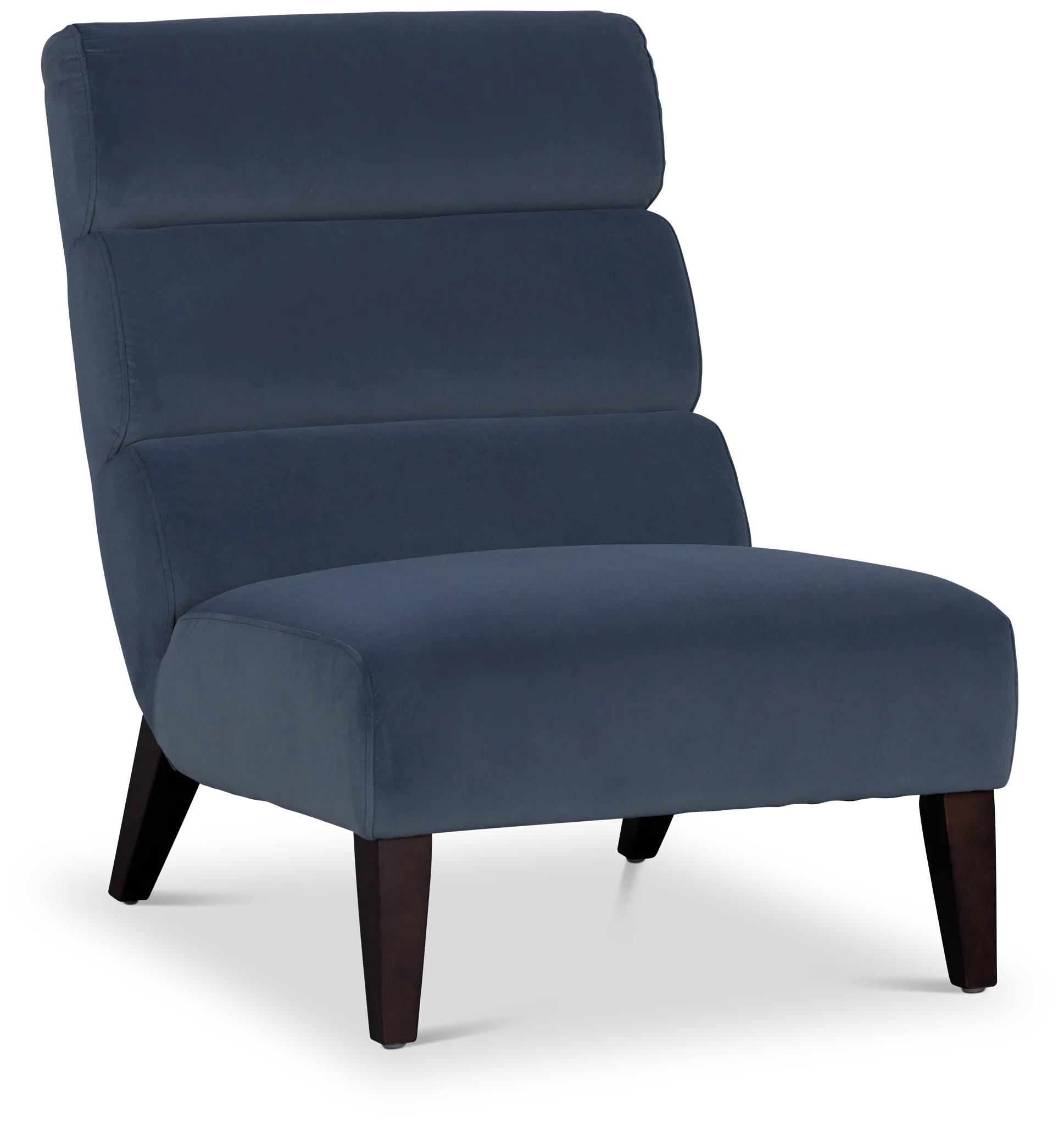 Emily Dark Gray Velvet Accent Chair
