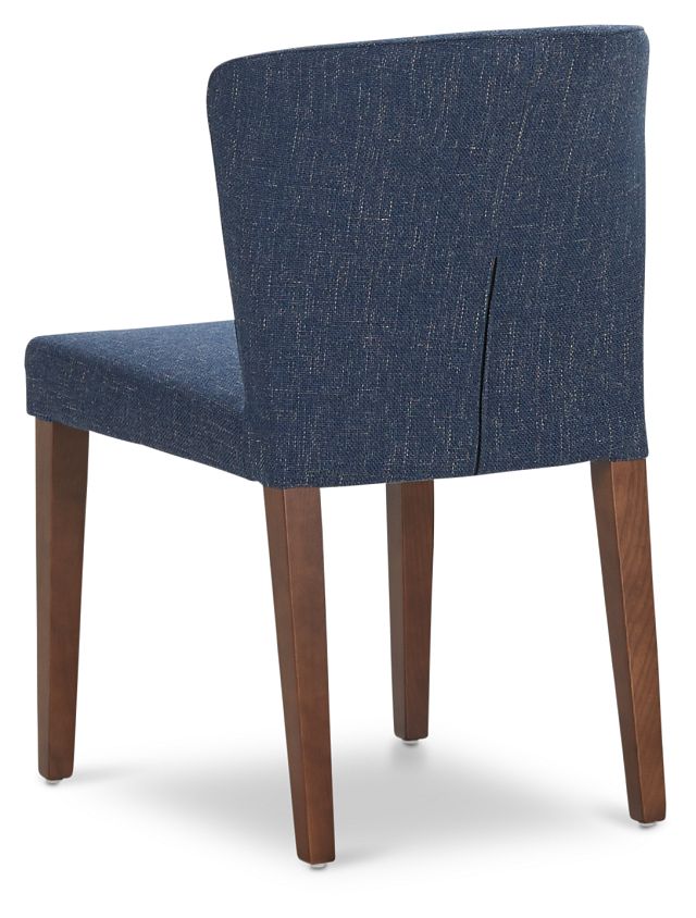 Bentley Dark Blue Upholstered Side Chair