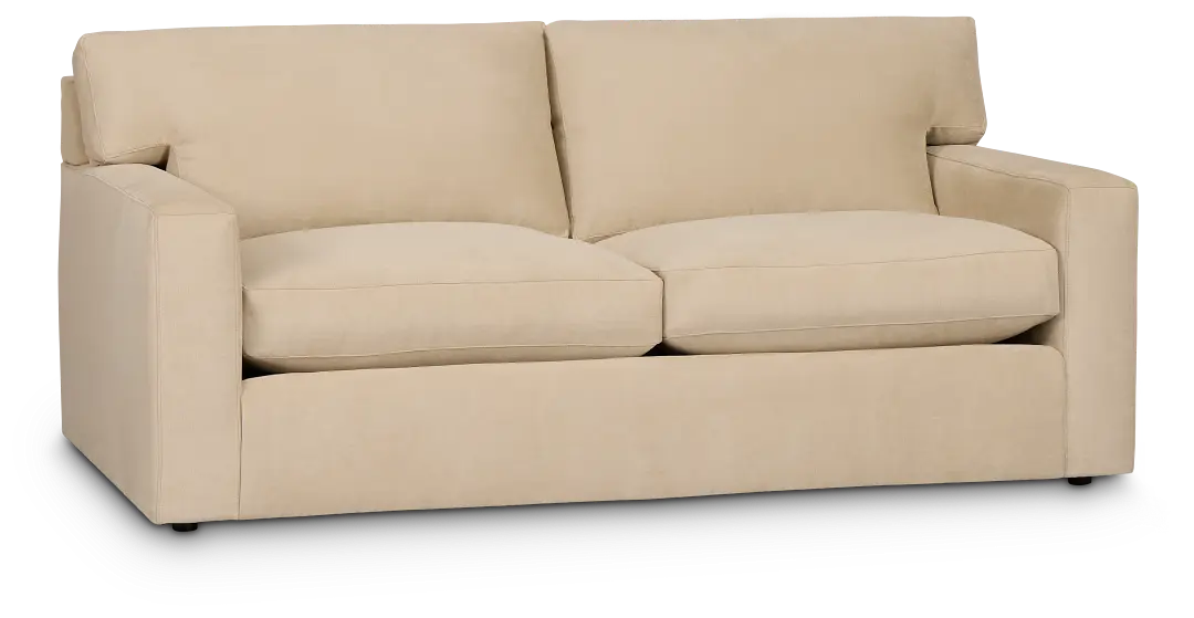 Hudson Beige Fabric Loveseat Hudson Beige Fabric Loveseat