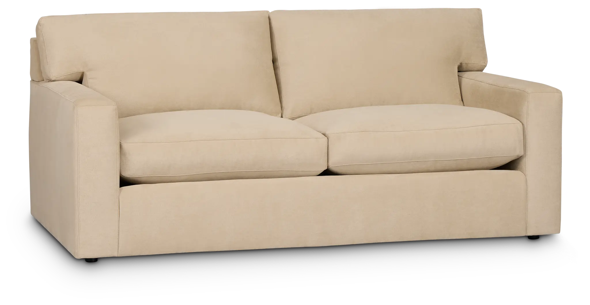 Hudson Beige Fabric Loveseat Hudson Beige Fabric Loveseat