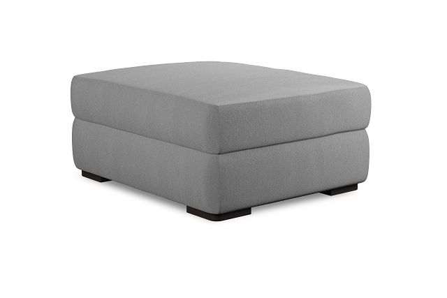 Edgewater Delray Light Gray Ottoman