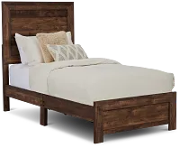Ollie Dark Tone Panel Bed