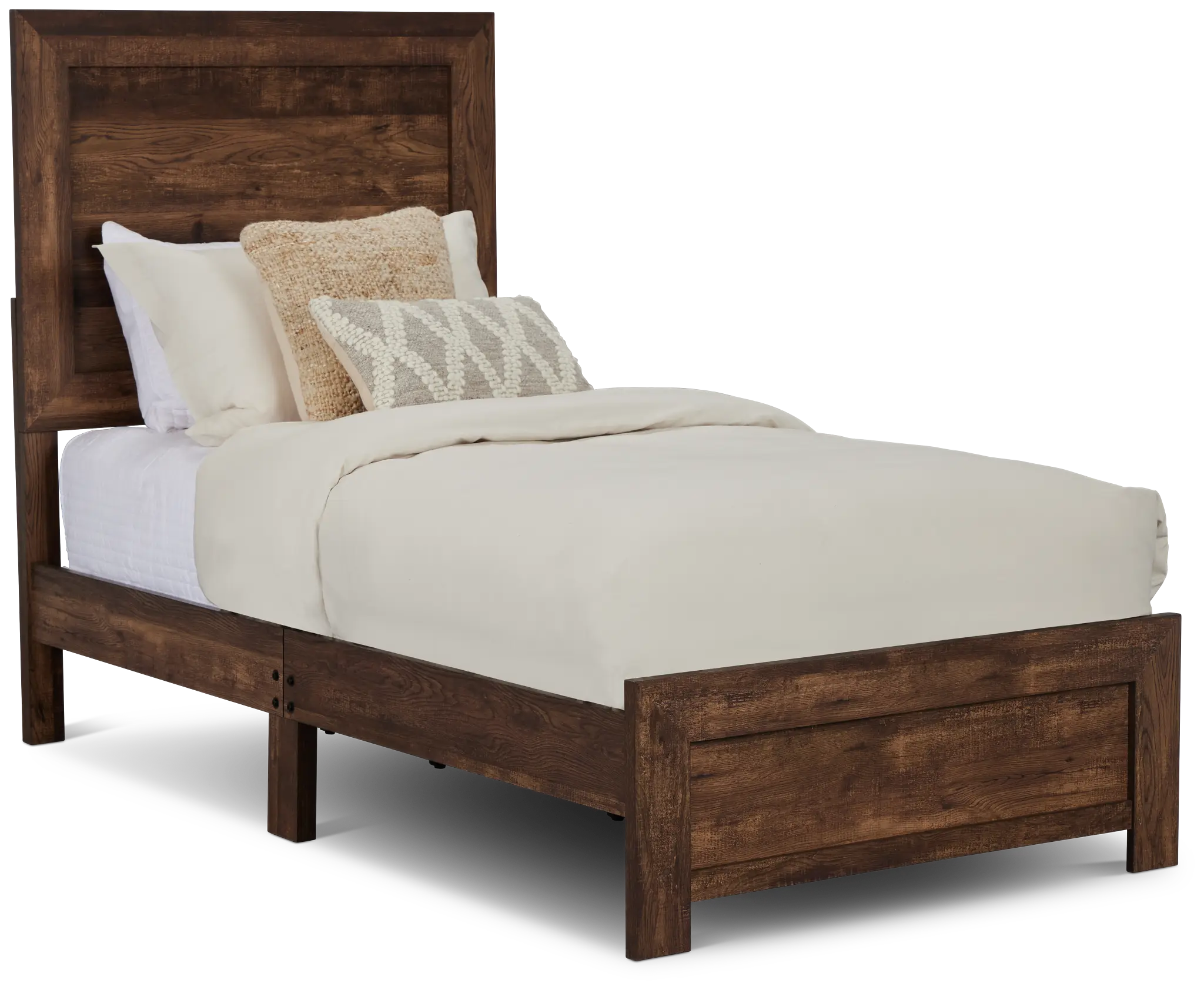 Ollie Dark Tone Panel Bed Ollie Dark Tone Panel Bed