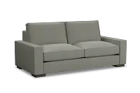 Edgewater Delray Pewter 84" Sofa W/ 2 Cushions