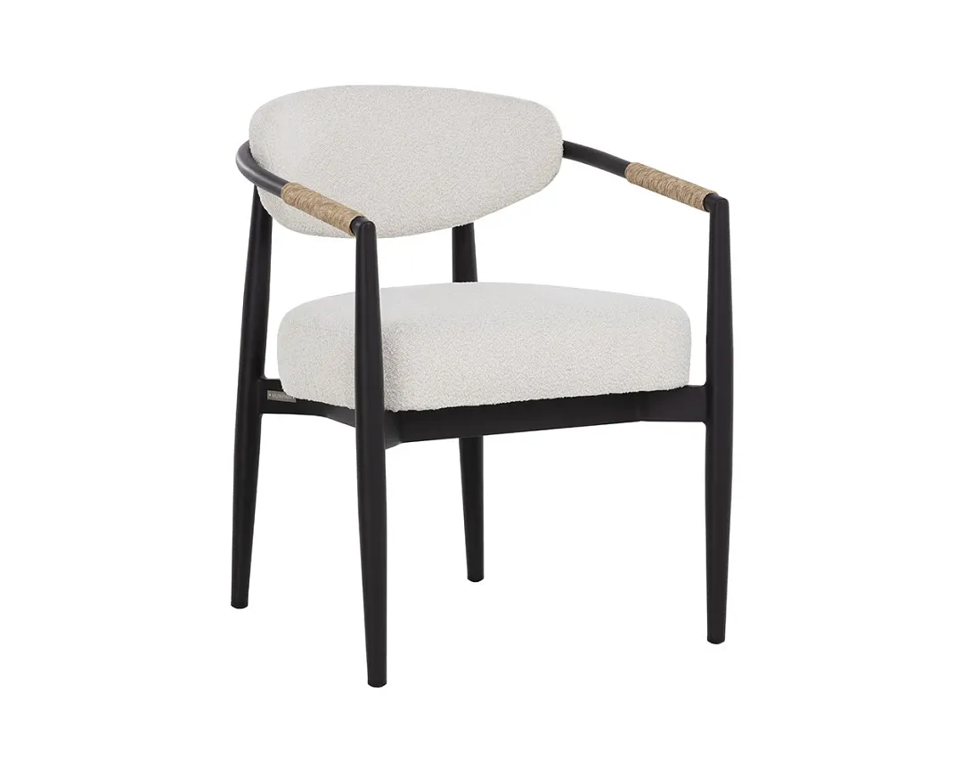 Isla Ivory Upholstered Arm Chair
