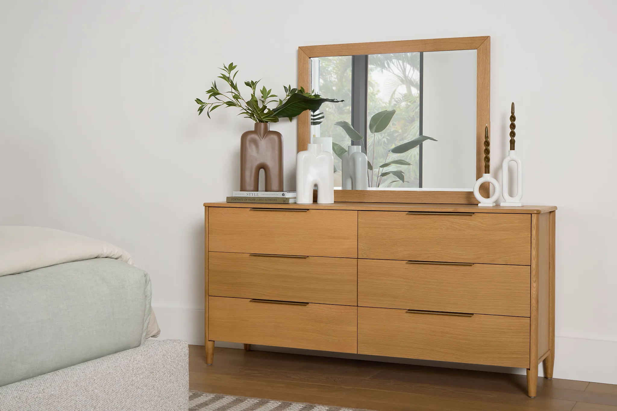 Stockton Light Tone Dresser & Mirror