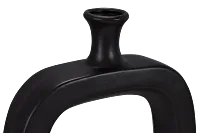 Dewey Black Large Vase
