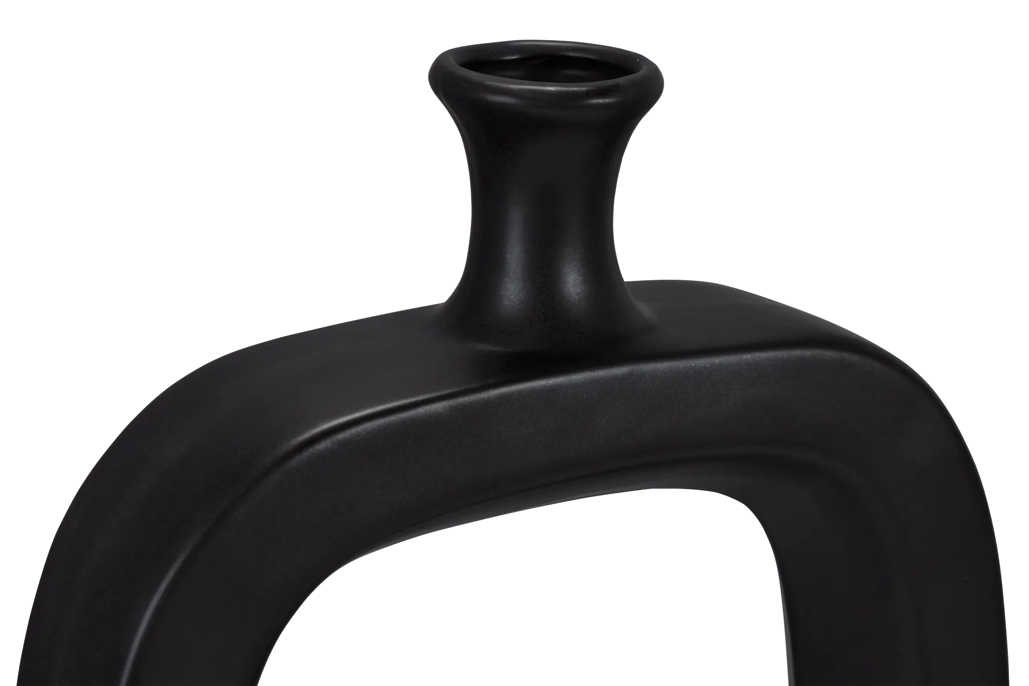 Dewey Black Large Vase