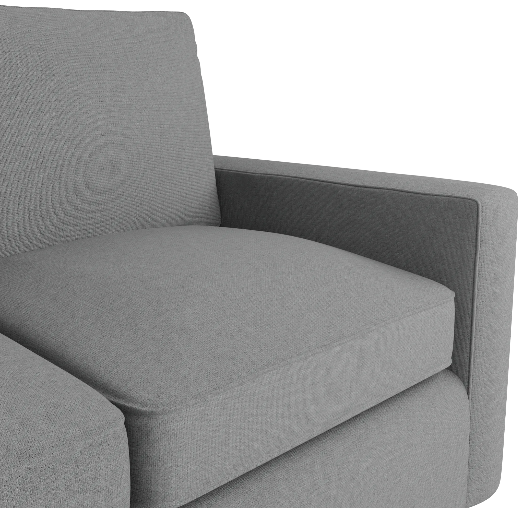 Siesta Suave Gray Fabric Memory Foam Sleeper