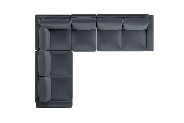 Edgewater Joya Gray Medium Two-arm Sectional