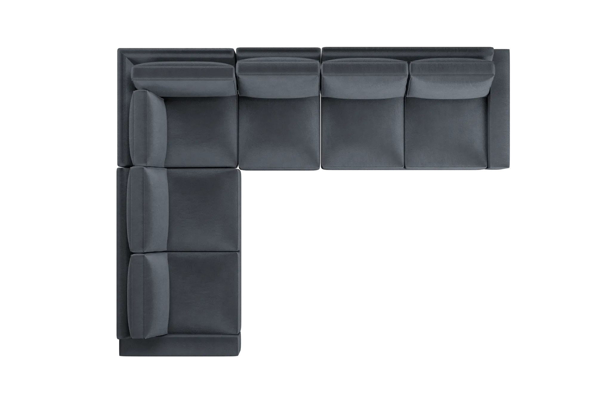 Edgewater Joya Gray Medium Two-arm Sectional