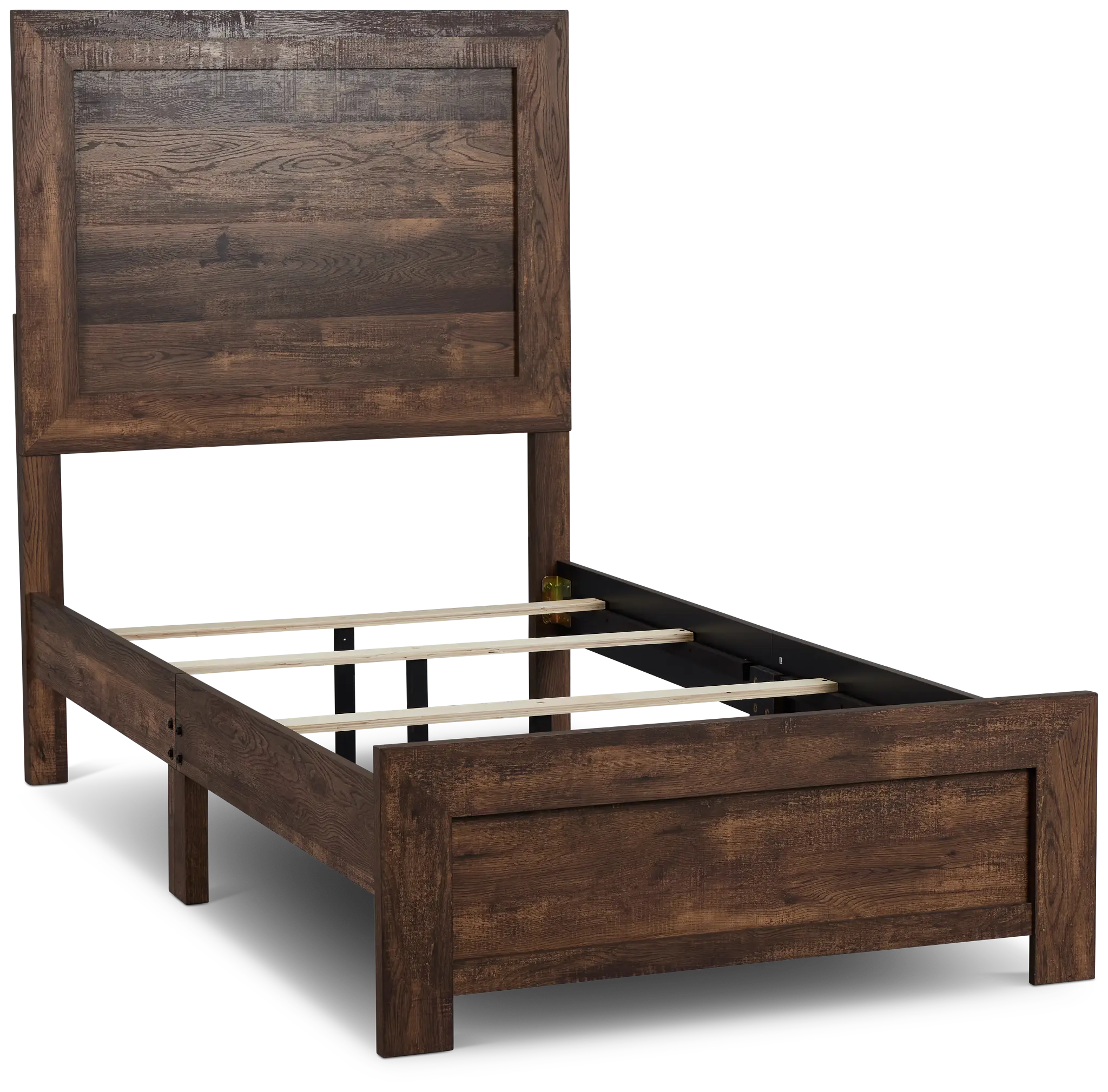 Ollie Dark Tone Panel Bed Ollie Dark Tone Panel Bed