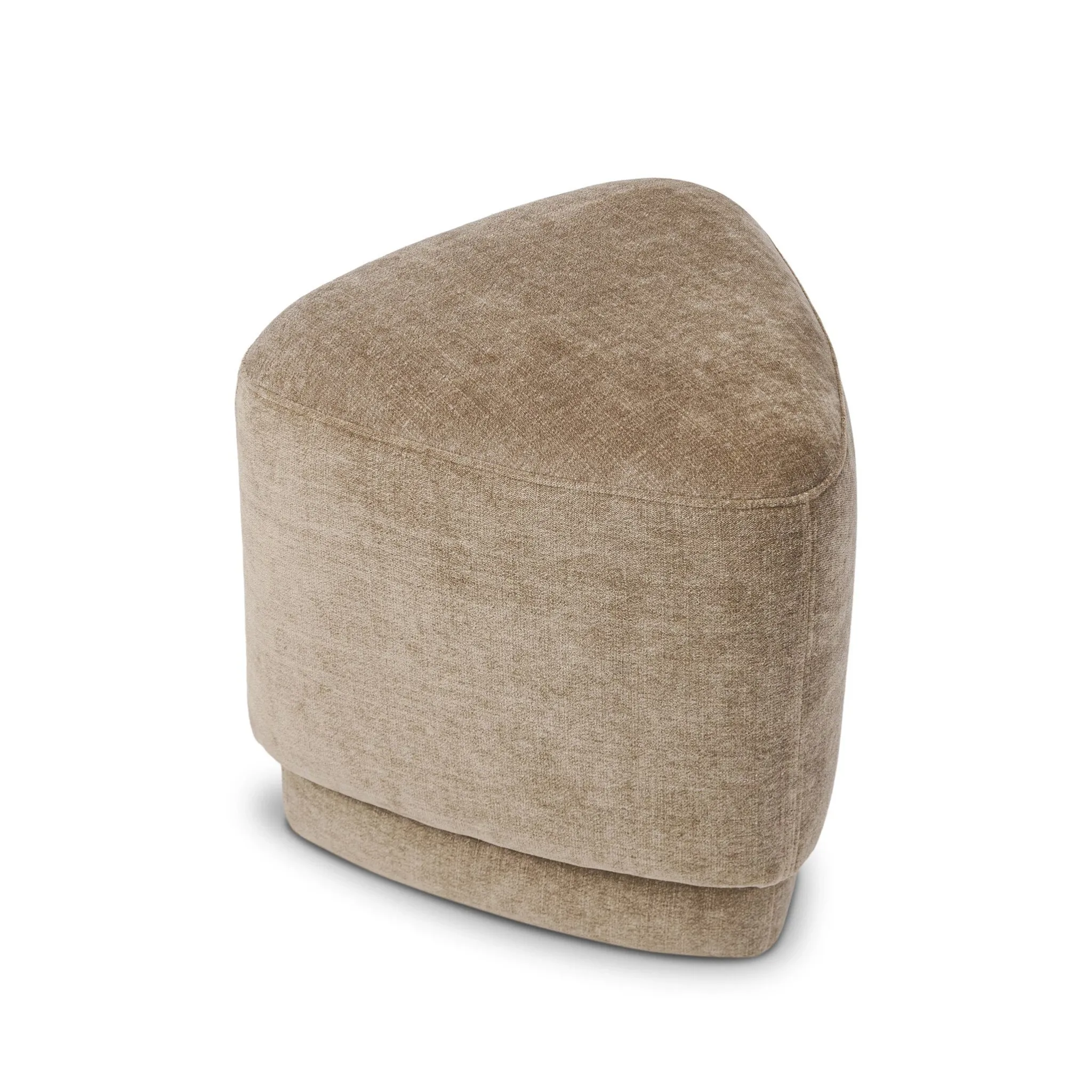 Four Hands Dali Beige Velvet Accent Ottoman
