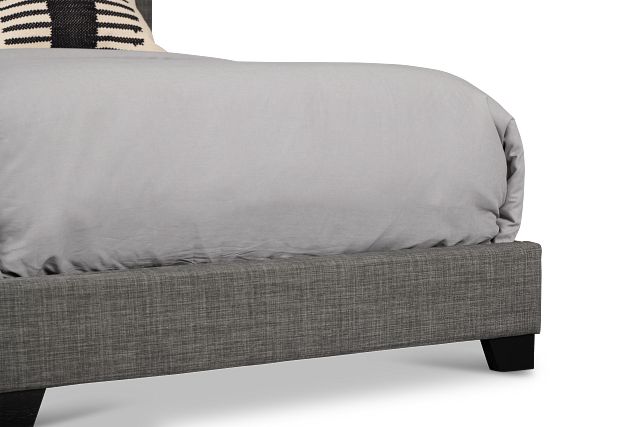 Flagler Gray Uph Panel Bed