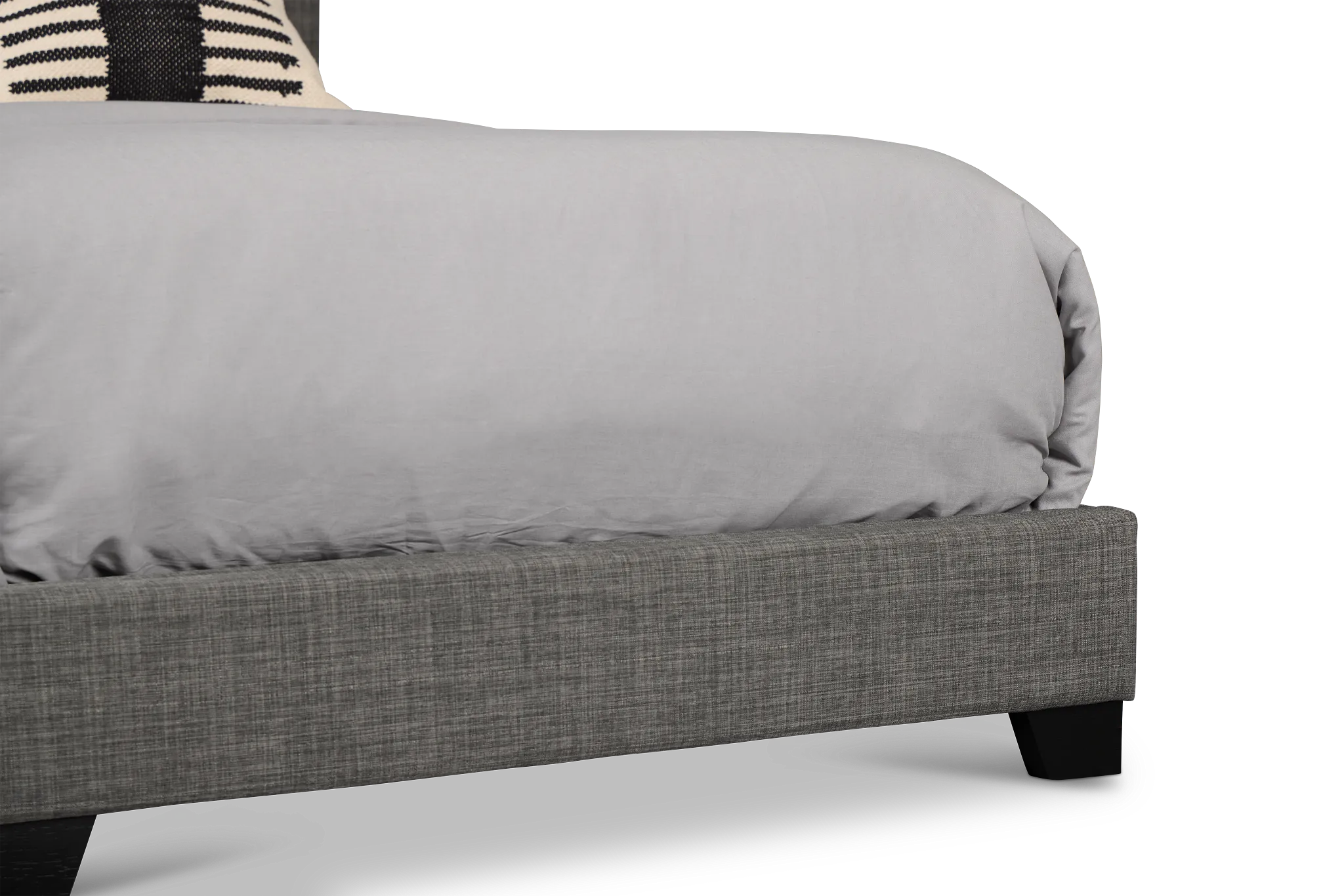 Flagler Gray Uph Panel Bed