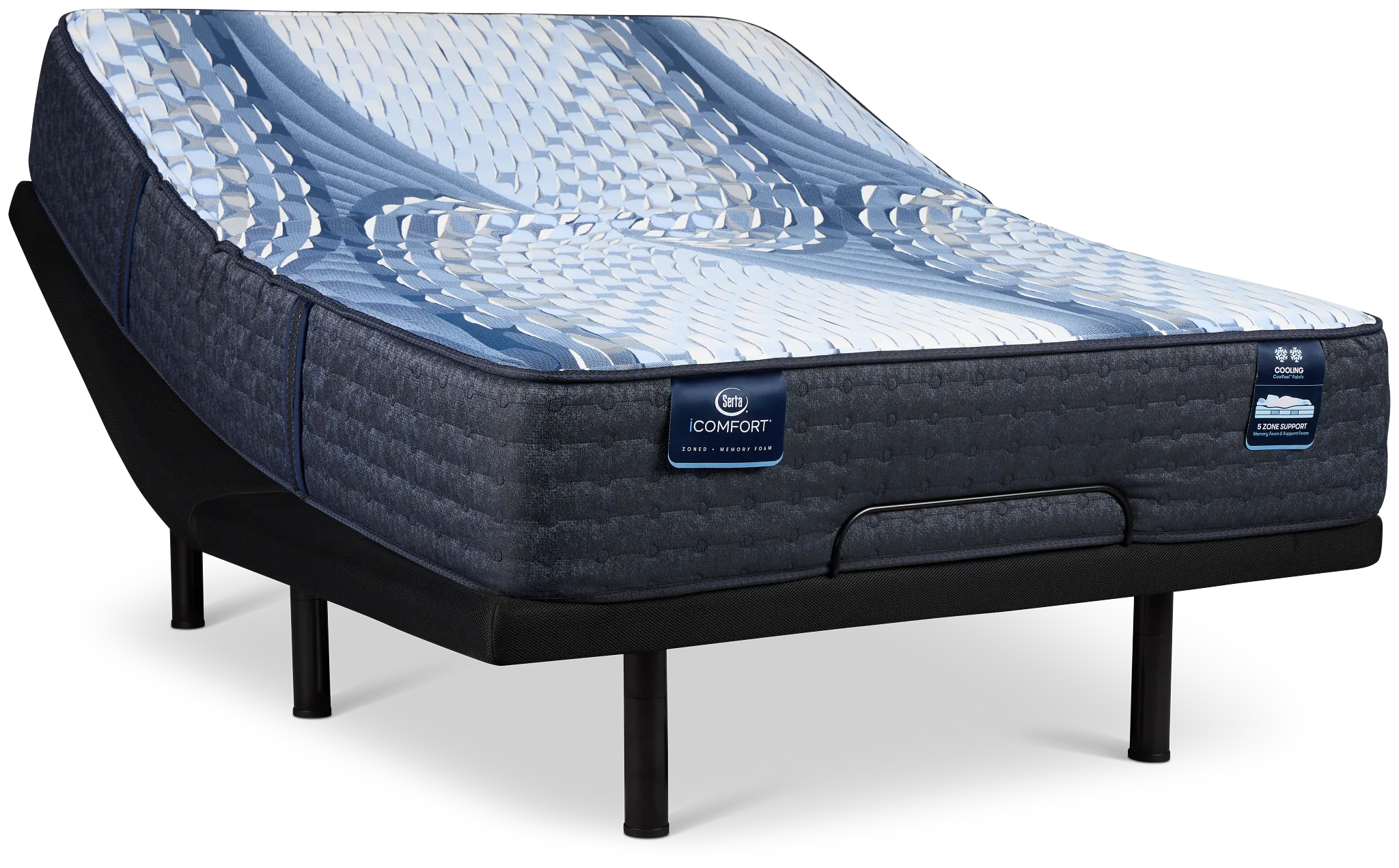 Serta Icomfort Iona Medium Plus Adjustable Mattress Set