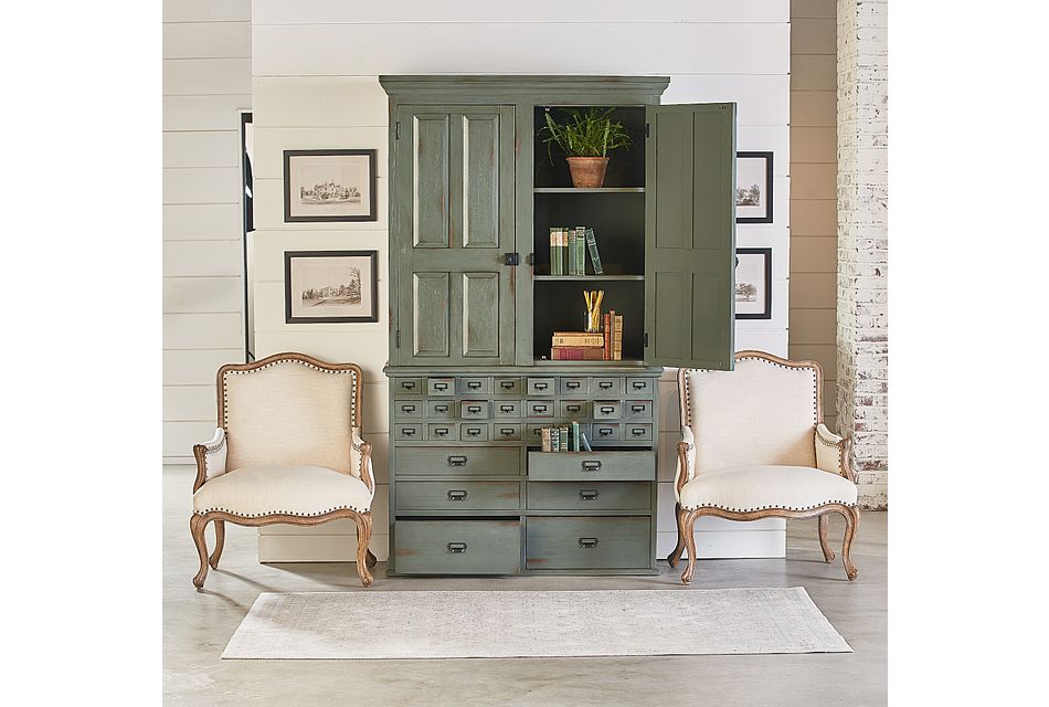 Card Green China Cabinet
