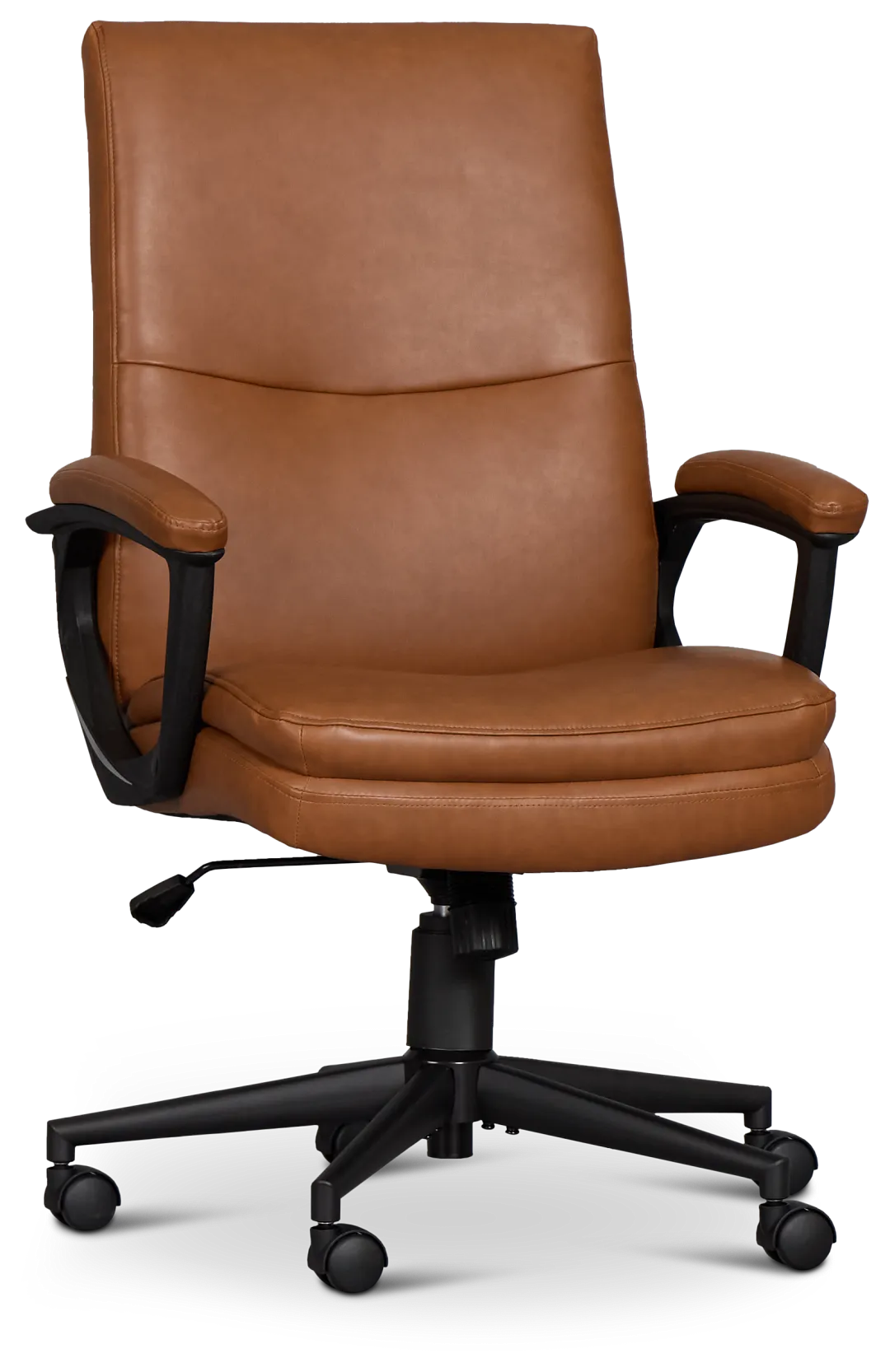 Krista Medium Brown Upholstered Desk Chair